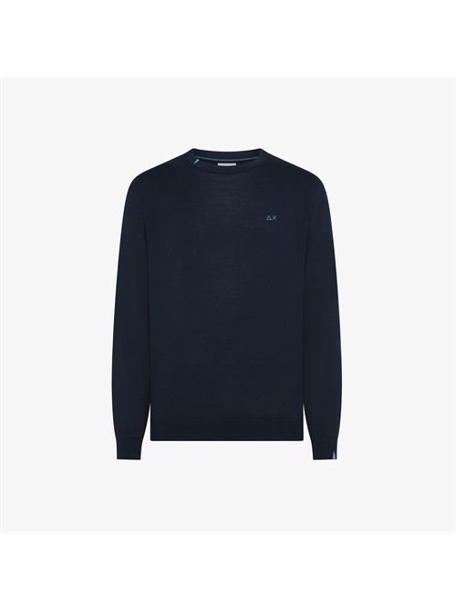 Maglia in cotone blu navy SUN 68 | K36101/07